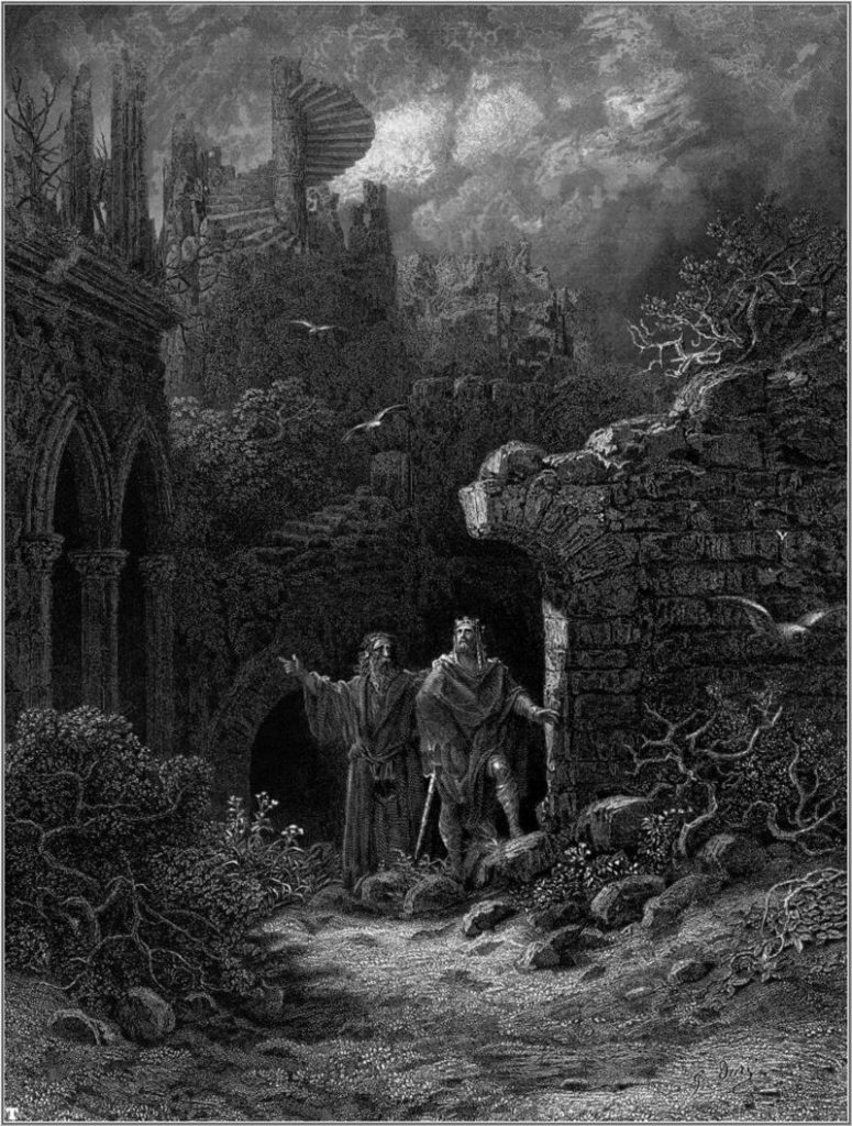Vrăjitorul Merlin şi regele Arthur